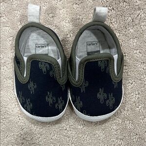 Carter's Navy and Olive Kids Slip-On Shoes